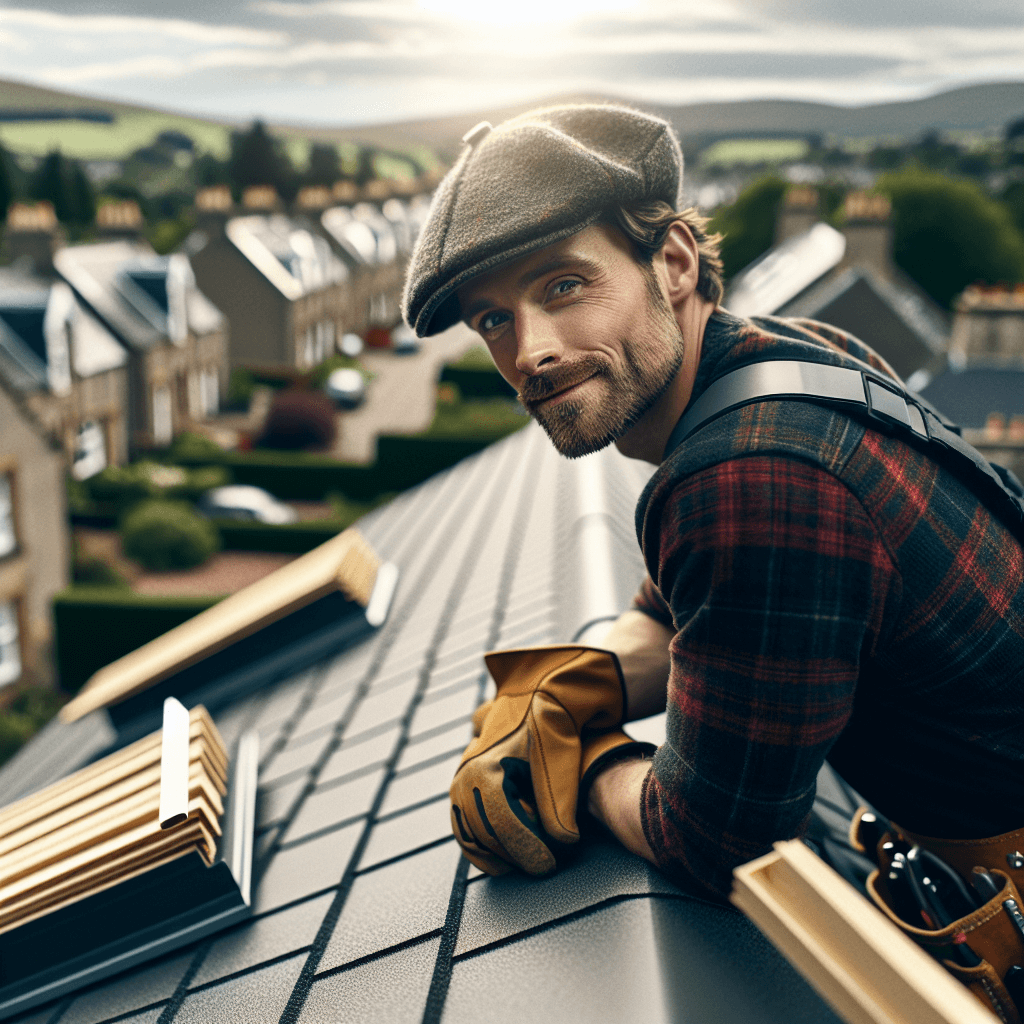 Flat roof installation on modern home in Cupar Fife by Your Local Roofers